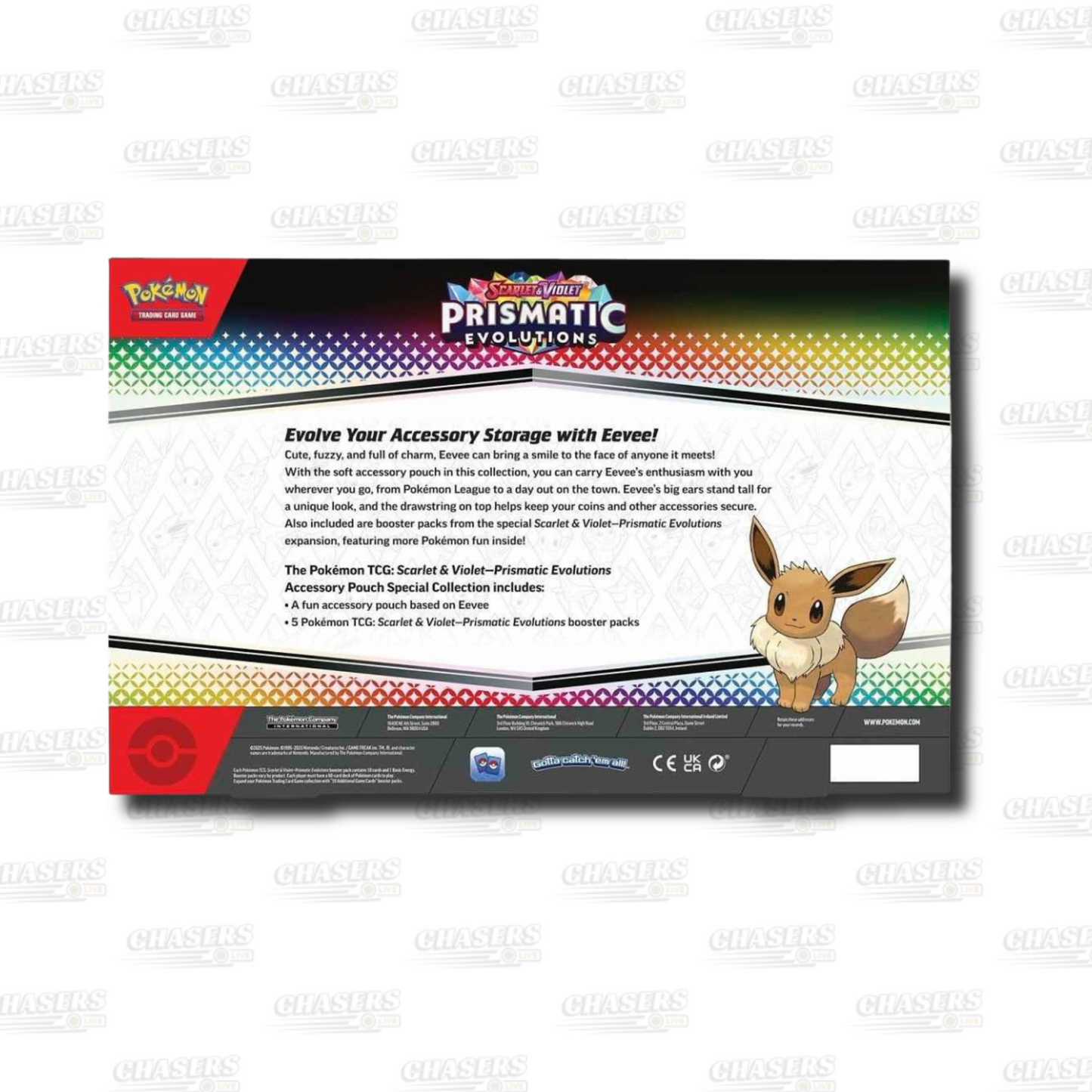 Pokemon Prismatic Evolutions- Accesory Pouch Collection Box