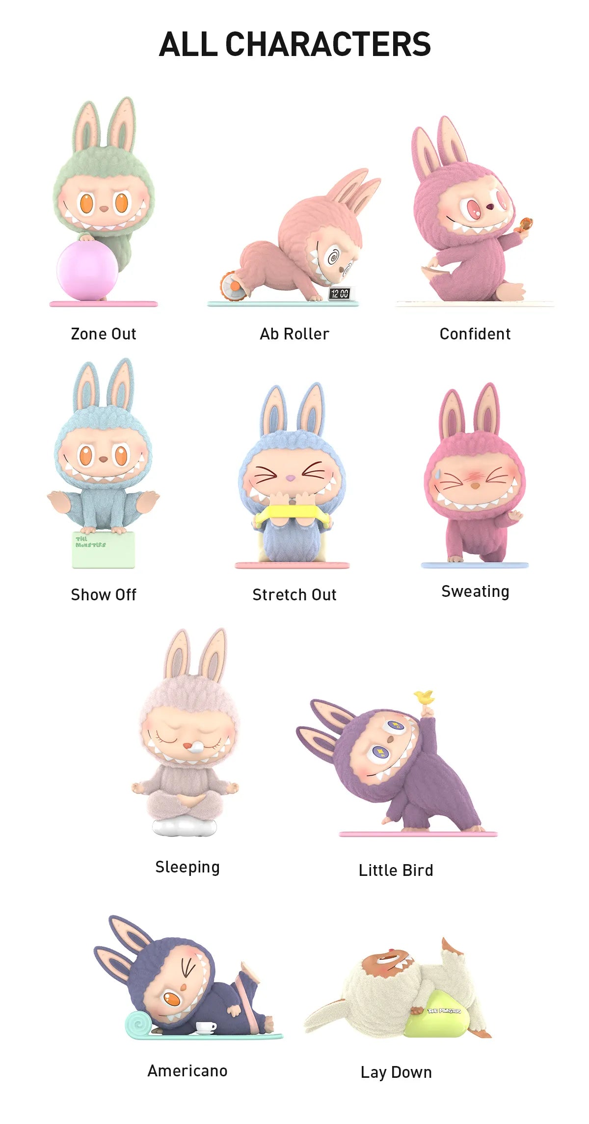 Pop Mart The Monsters Lazy Yoga Labubu Vinyl Blind Box