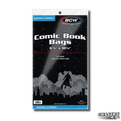 Current/Modern Comic Book Bags (100 count)- BCW