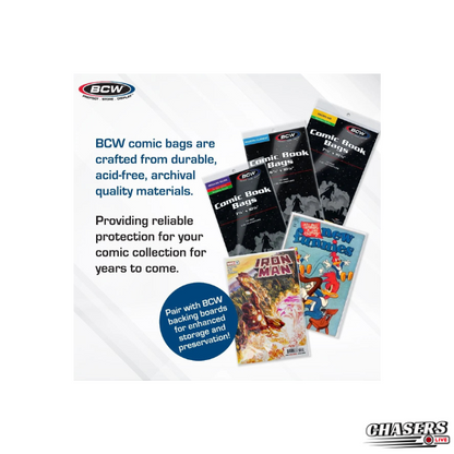 Current/Modern Comic Book Bags (100 count)- BCW