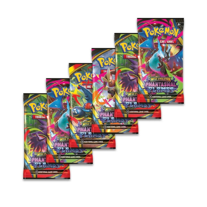 Pokémon TCG: Mega Evolution-Phantasmal Flames Booster Bundle (6 Packs)