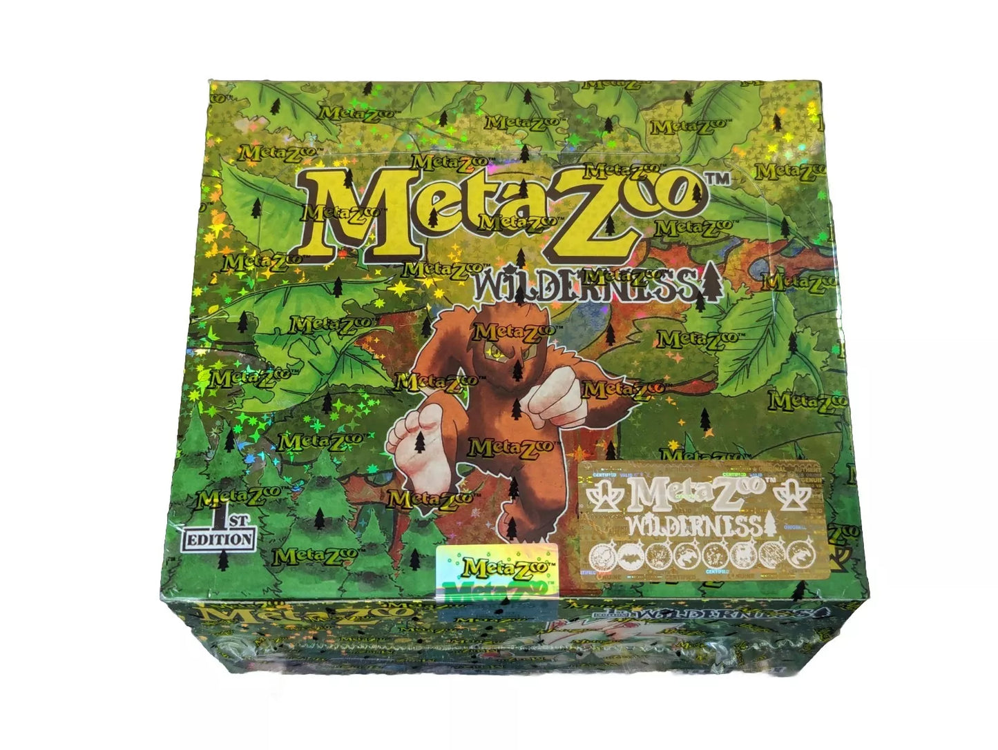 MetaZoo TCG: Wilderness (1st Edition) Booster Box NFT Gold Sticker